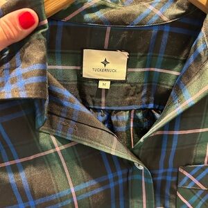 Tuckernuck Green and Blue Plaid Shirt